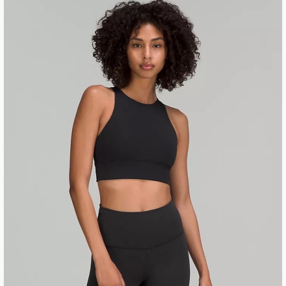 NWT Lululemon Energy High Neckline Longline Tough Bra, Medium Support